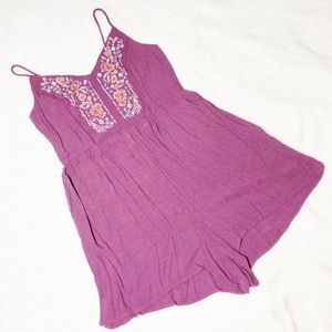 Xhilaration Embroidered Detailed Romper